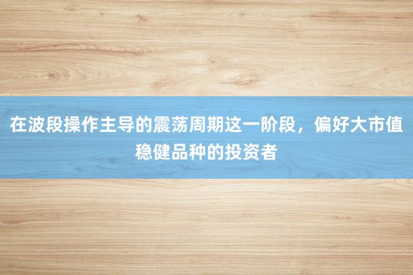 在波段操作主导的震荡周期这一阶段，偏好大市值稳健品种的投资者