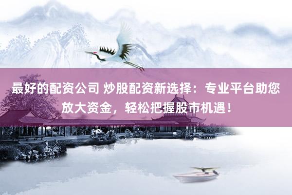 最好的配资公司 炒股配资新选择：专业平台助您放大资金，轻松把握股市机遇！