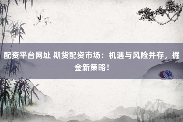 配资平台网址 期货配资市场：机遇与风险并存，掘金新策略！